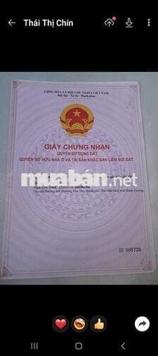 Cần bán miếng đất mặt tiền chánh nghĩa tdmbd củ