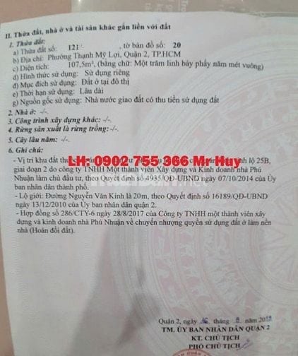 Nhượng đất Nền F20 Phú Nhuận đường Nguyễn Văn Kỉnh 