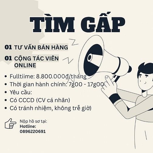 Công việc fulltime tại Bình Tân