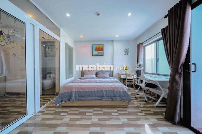 Cho thuê căn hộ 45 m2 1 phòng ngủ tách bếp khu An Thượng