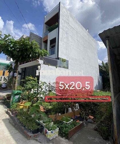 ĐẤT THỔ CƯ ĐẸP A4(5x20,5),ĐƯỜNG OTO 10M,CẠNH CT BẾN LỨC LT, CHỈ 5,05TY