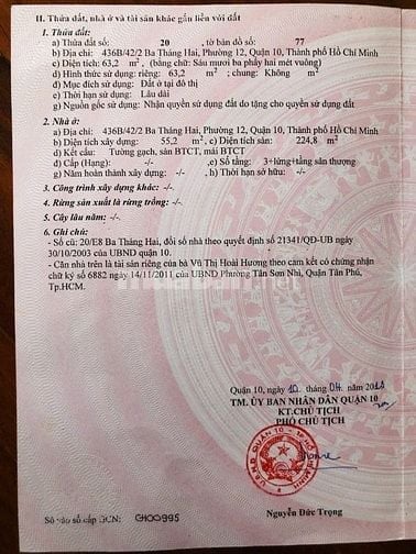 Bán nhà căn góc trong cư xá Nguyễn Trung Trực, đường 3/2, P.12, Q.10, 