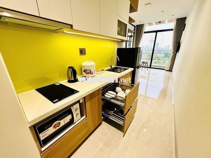 CĂN 1PN CAO CẤP FULL NỘI THẤT  BAN CÔNG VIEW TRƯỚC NGAY LOTTE