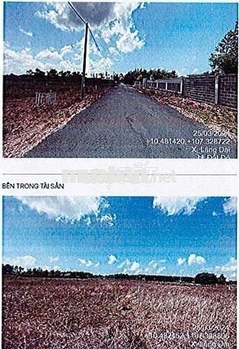 Bán ĐGTS đất tại TĐ 431, xã Đất Đỏ, TP. Hồ Chí Minh