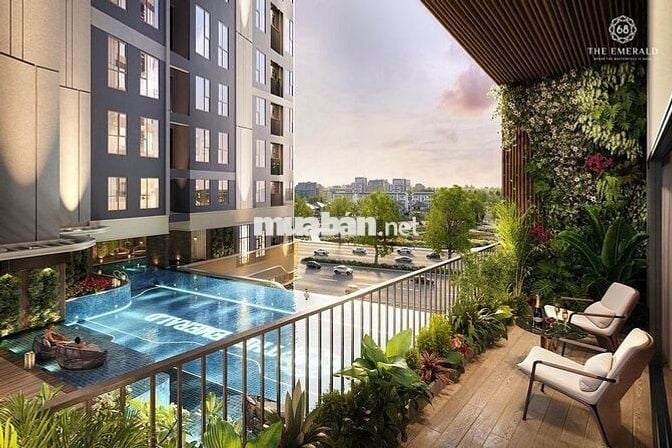 Sở hữu căn hộ view hồ bơi 5 sao chỉ với 10tr/tháng tại The Emerald 68