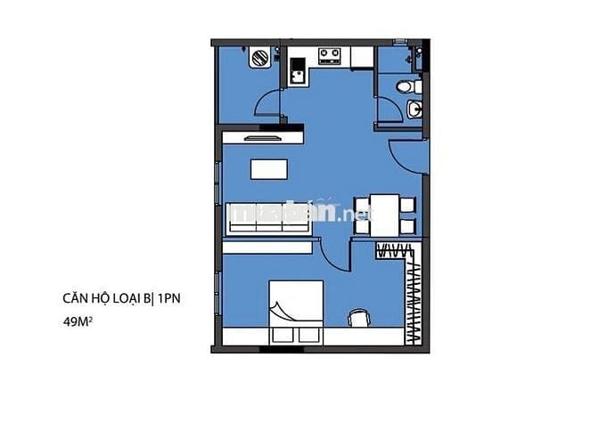 Bán căn hộ 1pn 1wc DT 50m2 khu Topaz celadon city Tân Phú
