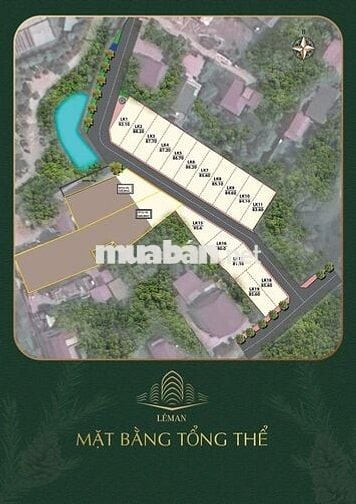 CC ĐẤT SỔ ĐỎ 320.8M2 LÉMAN VILLAGE SÓC SƠN, CẠNH HỒ ĐỒNG QUAN
