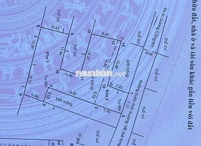 Đất thổ cư Phan Văn Hớn -Hóc Môn nhỉnh 13tr/m2.Đầu tư hoặc xây trọ