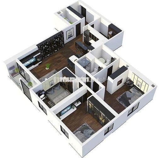 Căn hộ 143m2, 3PN + 1 P. Nhỏ, 2VS, Hà Đông