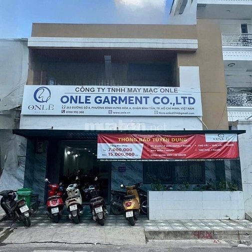 CTY MAY MẶC ONLE tuyển thiết kế rập, công nhân may & quản lý SX