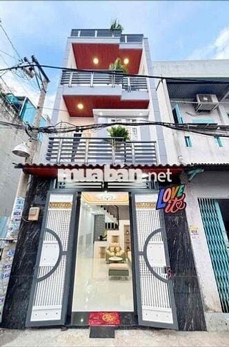 Nhà Đẹp 4 Tầng — Gần Hoà Bình Tô Hiệu Phan Anh HL2 (4m x 15m) Tây Nam