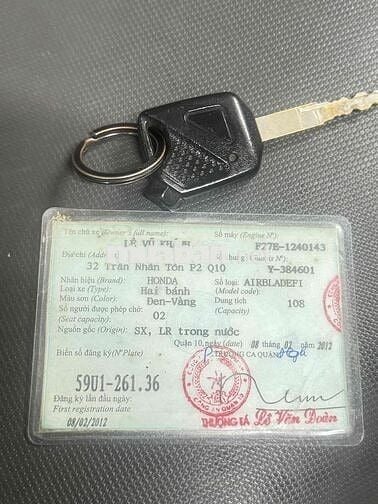 Xe AB 110 đời 2012 màu vàng đen cần bán