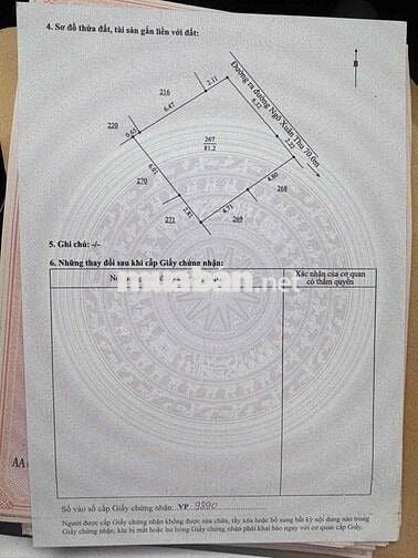 BÁN ĐẤT CHÍNH CHỦ, DT 81,2m2, NGANG 8m5 TẠI KIỆT NGÔ XUÂN THU