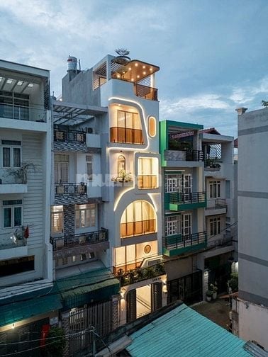 NÉT CĂNG! Siêu phẩm 5 Lầu tuyệt đẹp THANG MÁY hẻm 7m Nguyễn Văn Khối 