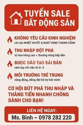 💼 Tuyển Sale Bất Động Sản - CSKH  💼