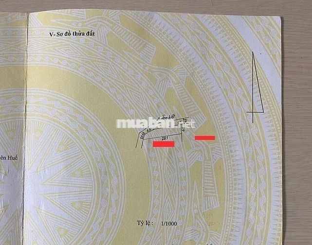 BÁN ĐẤT SỔ ĐỎ 2 MẶT TIỀN - DIỆN TÍCH 162 M2 - KIỆT 108 LÊ NGÔ CÁT