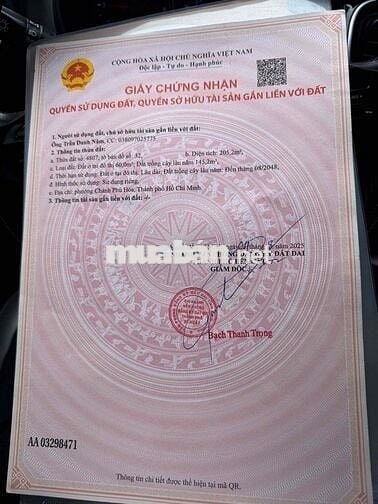Đất mặt nhựa chánh phú hoà bán rẻ cho người hữu duyên