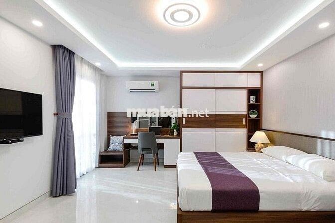 Căn Hộ 1PN rộng thoáng, Full nội thất new, máy giặt riêng, gần Quận 1