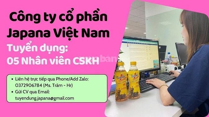 CTY TUYỂN DỤNG NHÂN VIÊN CHĂM SÓC KHÁCH HÀNG