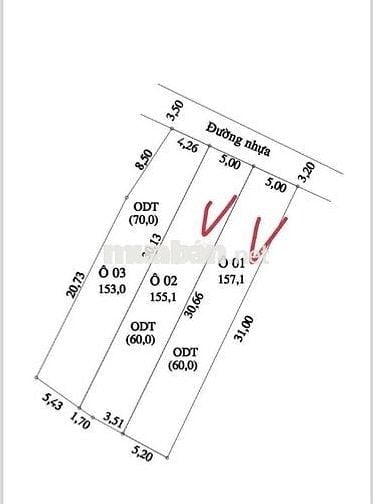 Bán đất khu 4 gần Đại học TDM đường nhựa thông, 155m2 giá 3.5ty tl