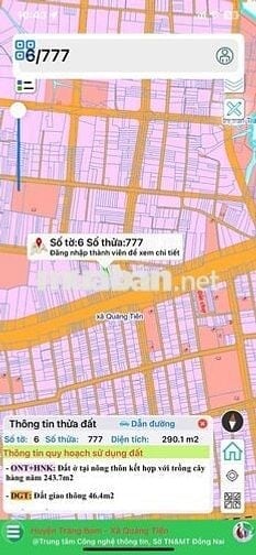 Đất nền kinh doanh buôn bán Quảng Tiến cũ 2 tỷ 950 gần chợ Quảng Biên.