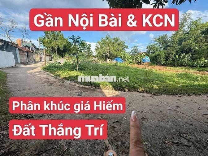 1. 6x tỷ Lô đất Thắng Trí Gần Nội Bài 2 mặt tiền full thổ cư hàng Hiếm