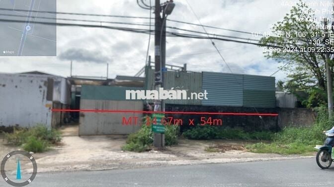 Bán 795m2 Đất +Nhà xưởng (ngang 14,67m) MT Thanh Niên,Phạm Văn Hai, BC