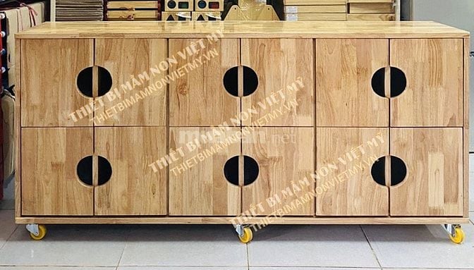 Kệ/Tủ Gỗ Đa Năng Montessori Cho Bé