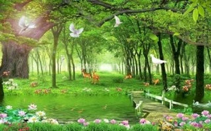 Tranh gạch 3d phong cảnh - phong thủy - CXX43