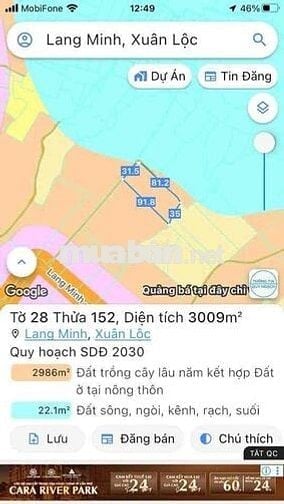 3000m2 đất Lang Minh 2 mặt tiền
