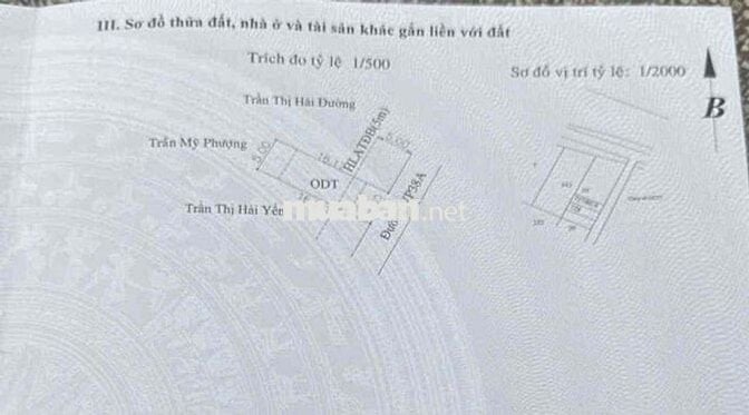 Cần bán lô đất MT Vĩnh phú 38a DT 81m2 có 55m2 thổ cư