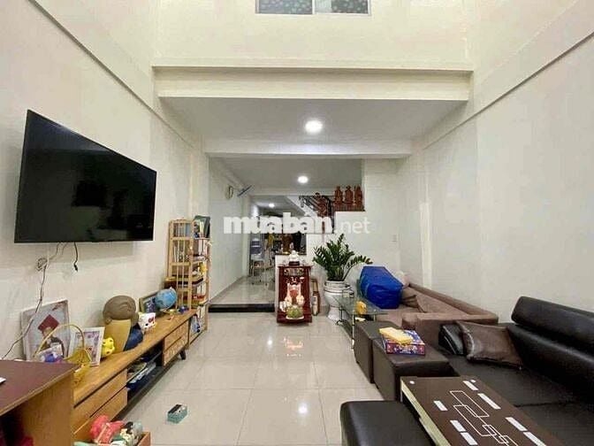 Nhà Mới(4x14m) Chợ Bình Long 1Lầu 2PN 2VS hẻm xe hơi