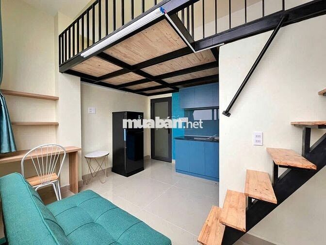 GÁc LỬNG 25M2 FULL NỘI THẤT GẦN CV LÀNG HOA, ĐH CÔNG NGHIỆP