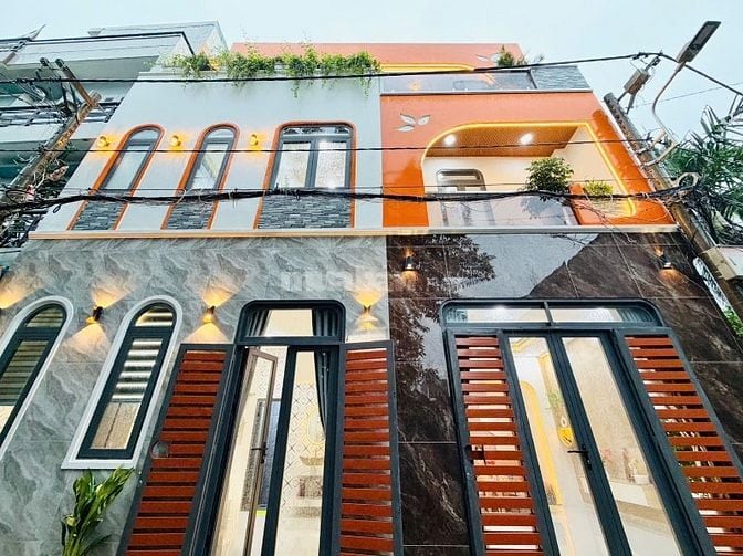 Nhà 3 Lầu DT:10x5,5m tuyệt đẹp Cao cấp hẻm xe hơi 5m Bùi Quang Là, P12