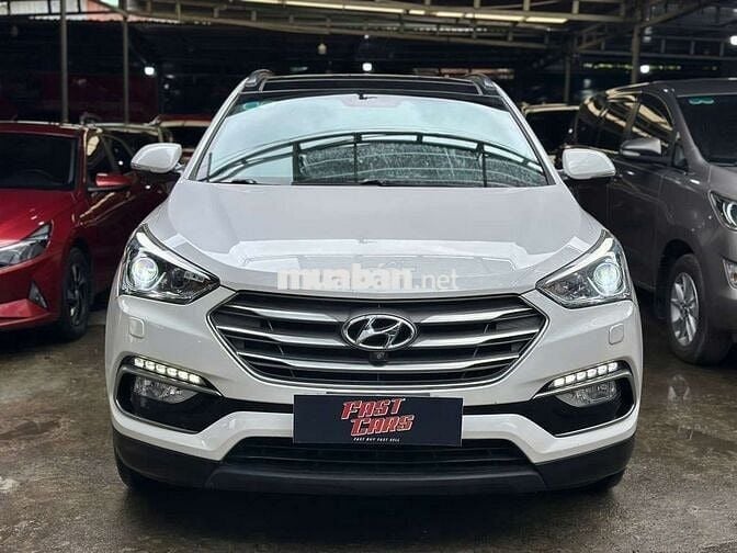 Hyundai Santafe 2016 2.4L 4WD,máy xăng, màu trắng