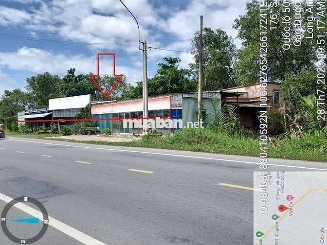 HOT - Bán 27m đất MT đường QL50 (556m2 Full TC), Phước Đông, Cần Đước
