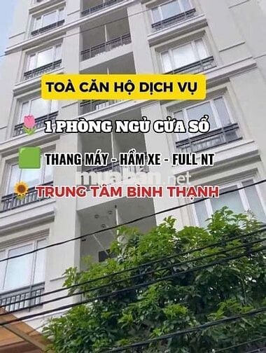 🟥Căn Hộ 1 PN Full Nội Thất,Thang Máy, Giặt Riêng. Ngay Phan Đăng Lưu