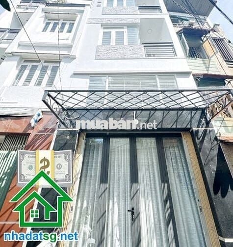 HẺM XE HƠI TÂN SƠN NHÌ – 5 TẦNG BTCT – 37M2 - DTSD: 185m2 – 5PN, 4WC.