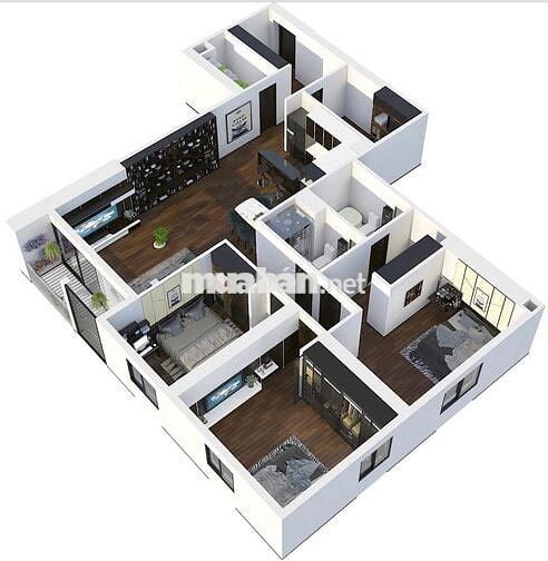 Căn hộ 142.8m2, 3PN + 1 P. Nhỏ, 2VS, Hà Đông