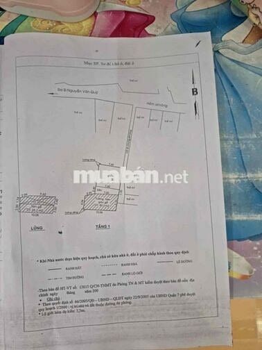 Bán đất Nguyễn Văn Quỳ Q7 - 118m2 - 5,2 tỷ ngay cầu Phú Mỹ
