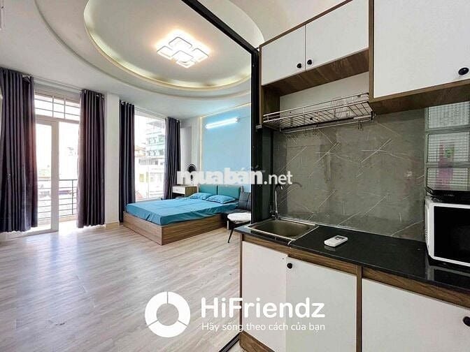 ✨CHO THUÊ CĂN HỘ 1PN TÁCH BẾP BAN CÔNG, RỘNG 40M2, MẶT TIỀN, CẦU NVC