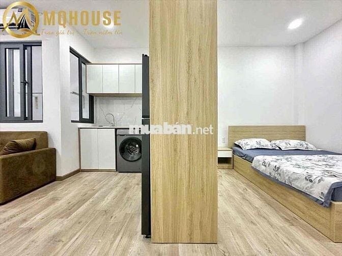 tách bếp full nội thất máy giặt riêng