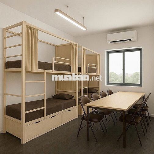 KTX xanh sạch đẹp và chill, đầy đủ tiện nghi