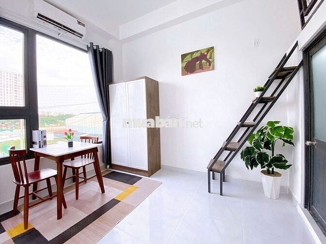 CĂN HỘ MÁY GIẶT RIÊNG FULL NỘI THẤT CỬA SỔ VIEW SÂN BÓNG ĐẦY ĐỦ TIỆN