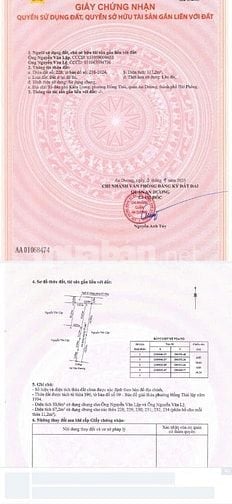 Cần bán lô góc tại Kiều Trung, Đồng Thái, An Dương, Hải phòng.