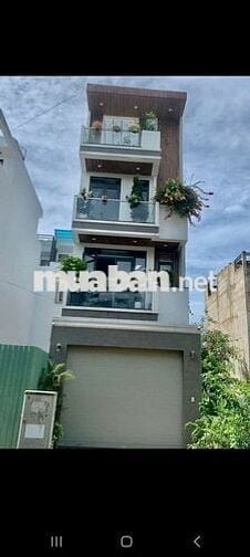 💥Cho thuê nhà 1trệt 3lầu 5pn 5wc DT 4,5x20 Nhà có than máy