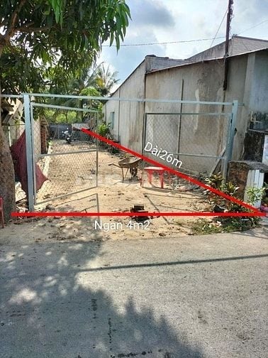 Cần bán gấp lô đất thổ cư khu phố 4 thị trấn Đông Thành Đức Huệ LongAn