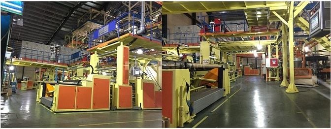 Công Nhân trong dây chuyền sản xuất, trộn hạt nhựa ở Hóc Môn 