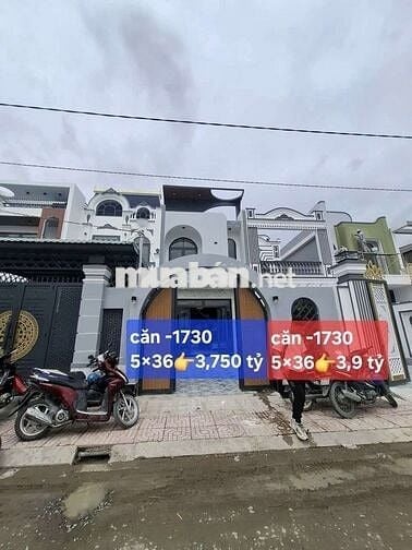 Bán nhà mới  1 trệt+1 lầu 5×36 ngay KCN cầu tràm