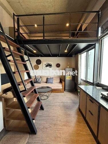 Căn hộ có gác 40m2 thang máy, full nội thất, Nơ Trang Long Bình Thạnh